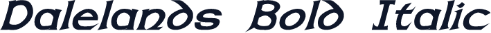 Dalelands Bold Italic