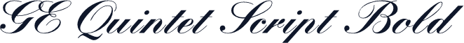 GE Quintet Script Bold