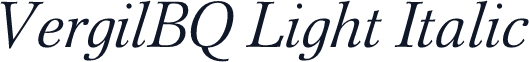 VergilBQ Light Italic
