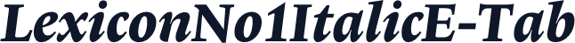 LexiconNo1ItalicE-Tab