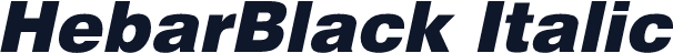 HebarBlack Italic