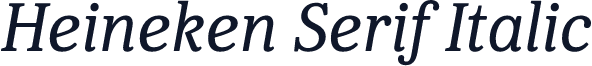 Heineken Serif Italic