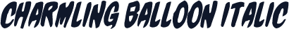 Charmling Balloon Italic