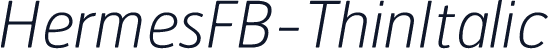 HermesFB-ThinItalic