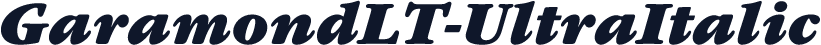 GaramondLT-UltraItalic