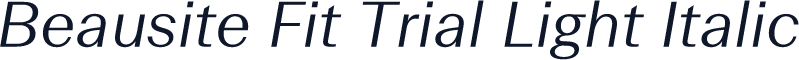 Beausite Fit Trial Light Italic