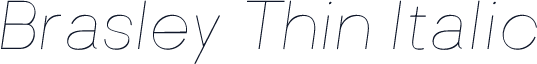 Brasley Thin Italic