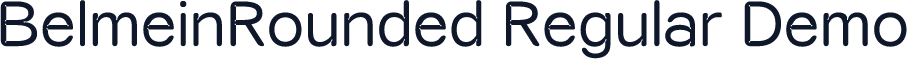 BelmeinRounded-Regular Demo