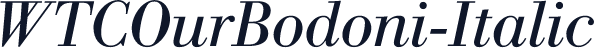 WTCOurBodoni-Italic