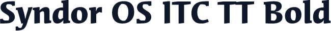 Syndor OS ITC TT Bold