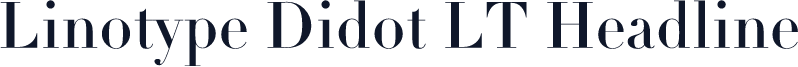 Linotype Didot LT Headline