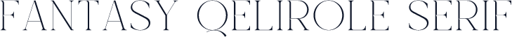 Fantasy Qelirole Serif
