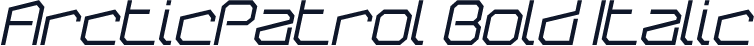 ArcticPatrol Bold Italic