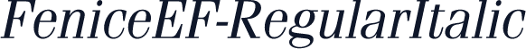 FeniceEF-RegularItalic