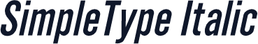 SimpleType Italic