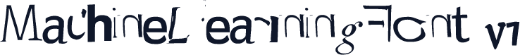 MachineLearningFont v1