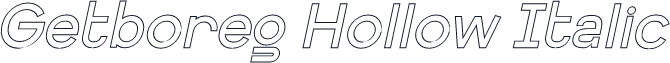 Getboreg Hollow Italic