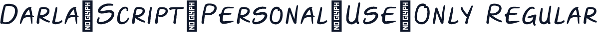 Darla-Script-Personal-Use-Only Regular