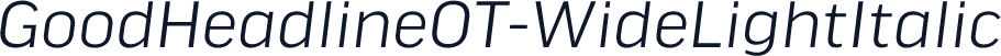 GoodHeadlineOT-WideLightItalic