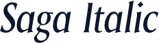 Saga Italic