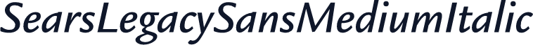 SearsLegacySansMediumItalic