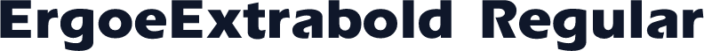 ErgoeExtrabold Regular