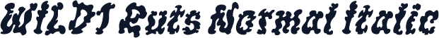 WILD1 Ruts Normal Italic