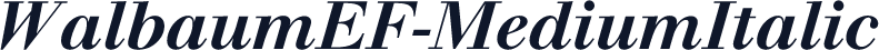 WalbaumEF-MediumItalic
