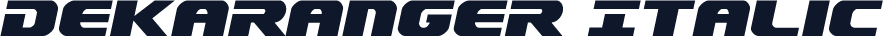 Dekaranger Italic