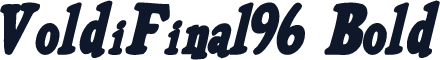 VoldiFinal96 Bold