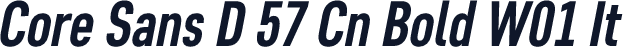 Core Sans D 57 Cn Bold W01 It