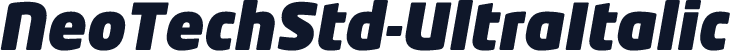 NeoTechStd-UltraItalic