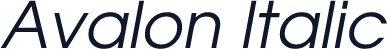 Avalon Italic