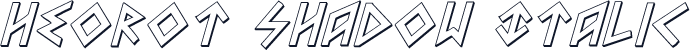 Heorot Shadow Italic
