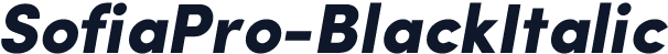 SofiaPro-BlackItalic