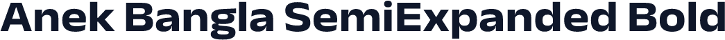 Anek Bangla SemiExpanded Bold