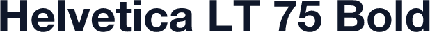 Helvetica LT 75 Bold