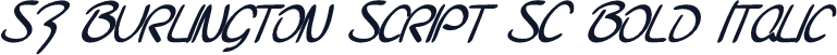 SF Burlington Script SC Bold Italic