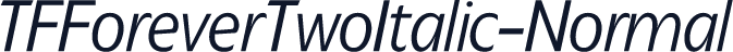 TFForeverTwoItalic-Normal