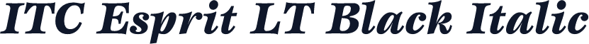 ITC Esprit LT Black Italic
