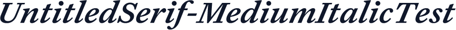 UntitledSerif-MediumItalicTest