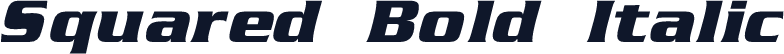 Squared Bold Italic