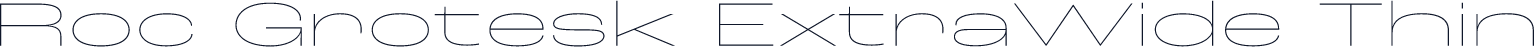 Roc Grotesk ExtraWide Thin