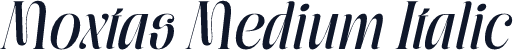 Moxtas Medium Italic