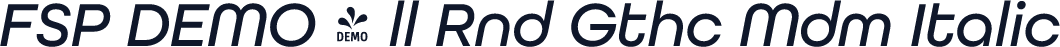 FSP DEMO - ll Rnd Gthc Mdm Italic