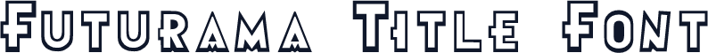 Futurama Title Font