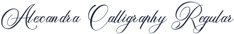 Alexandra Calligraphy Regular