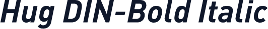 Hug DIN-Bold Italic