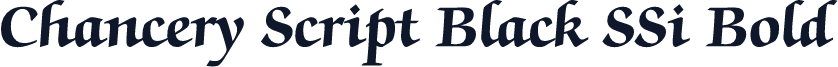 Chancery Script Black SSi Bold
