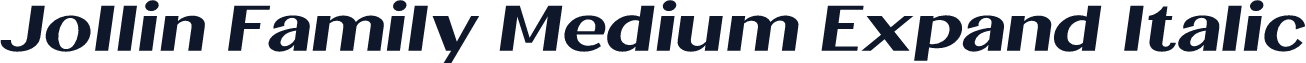 Jollin Family Medium Expand Italic